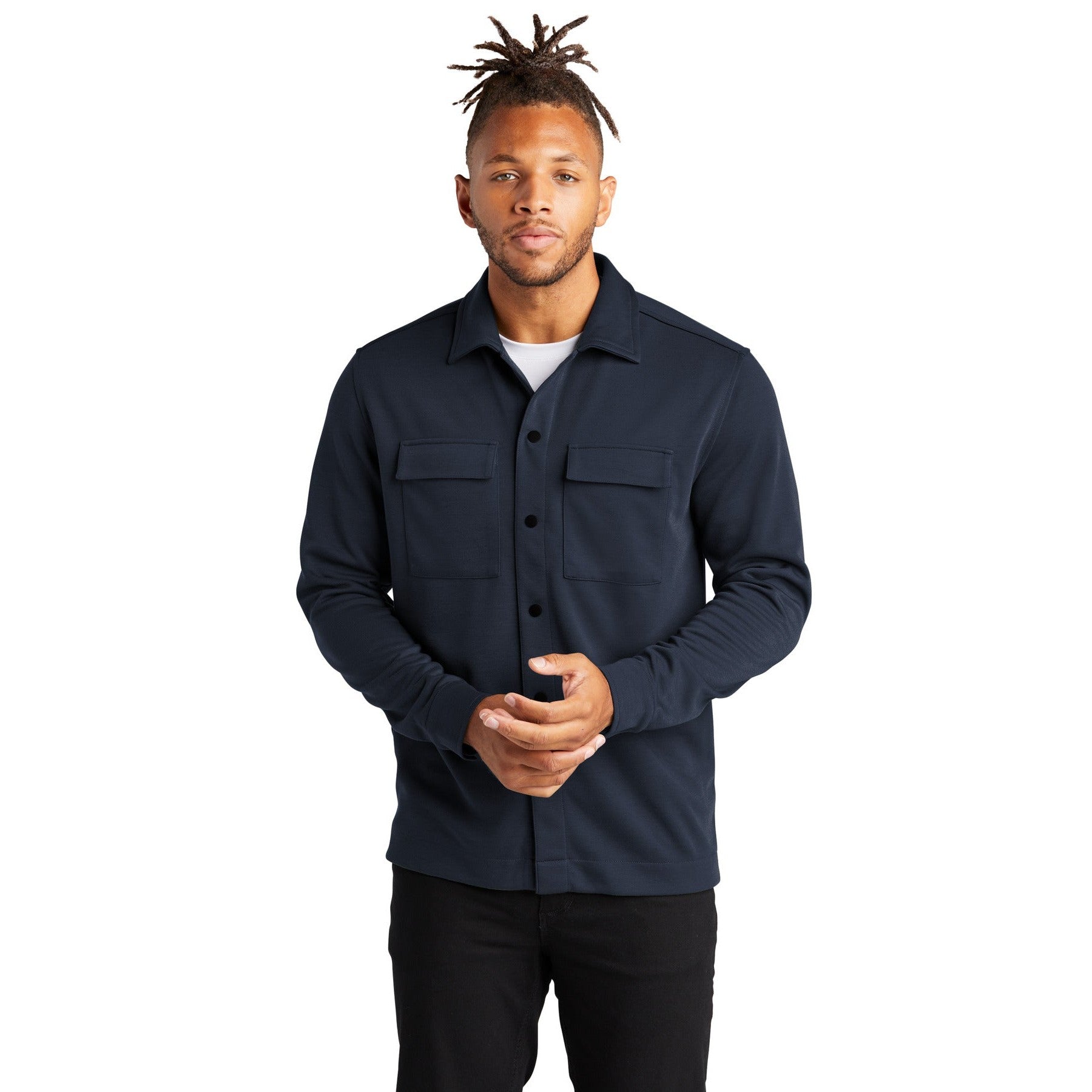 Mercer+Mettle-Mercer+Mettle® Double-Knit Snap Front Jacket MM3004-MedTech-2